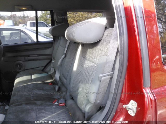 1J8HG48N06C244771 - 2006 JEEP COMMANDER RED photo 8