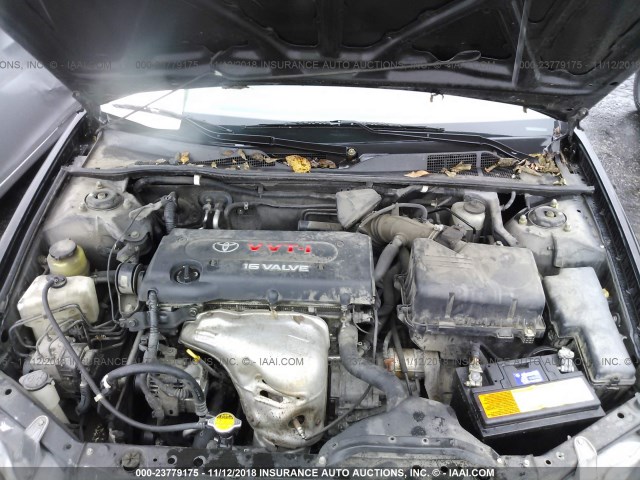 4T1BE32K52U005504 - 2002 TOYOTA CAMRY LE/XLE/SE BLACK photo 10