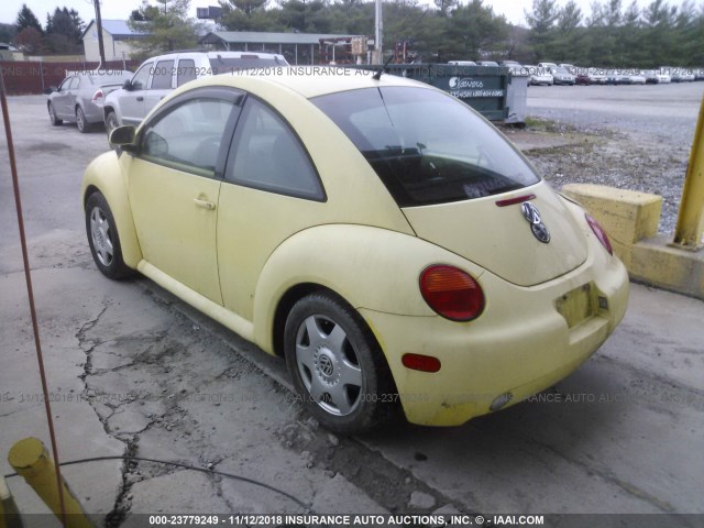 3VWBB61C4WM001640 - 1998 VOLKSWAGEN NEW BEETLE YELLOW photo 3