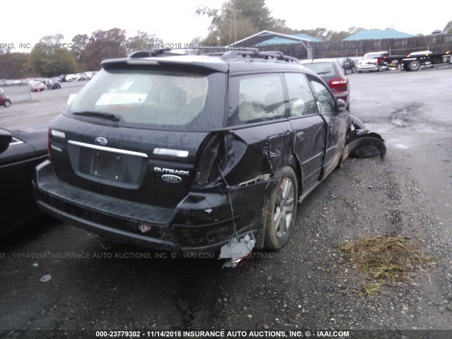 4S4BP86CX54379587 - 2005 SUBARU LEGACY OUTBACK H6 R LL BEAN BLACK photo 4