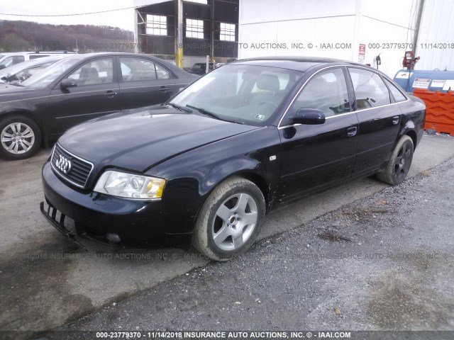 WAULT64B63N067581 - 2003 AUDI A6 3.0 QUATTRO BLUE photo 2