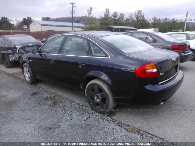 WAULT64B63N067581 - 2003 AUDI A6 3.0 QUATTRO BLUE photo 3