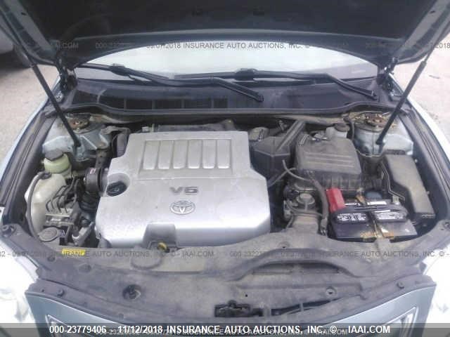 4T1BK3EKXAU603848 - 2010 TOYOTA CAMRY SE/LE/XLE მწვანე ფოტო 10