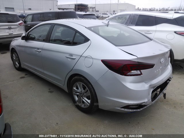 5NPD84LF9KH419326 - 2019 HYUNDAI ELANTRA SEL/VALUE/LIMITED SILVER photo 3