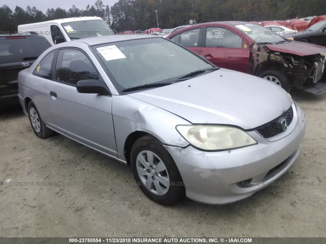 1HGEM22145L022165 - 2005 HONDA CIVIC DX VP SILVER photo 1