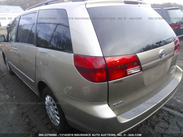 5TDZA23C25S382378 - 2005 TOYOTA SIENNA CE/LE GOLD photo 3