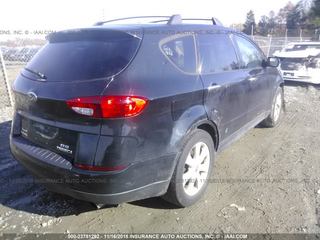 4S4WX86D674406832 - 2007 SUBARU B9 TRIBECA 3.0 H6/3.0 H6 LIMITED BLACK photo 4