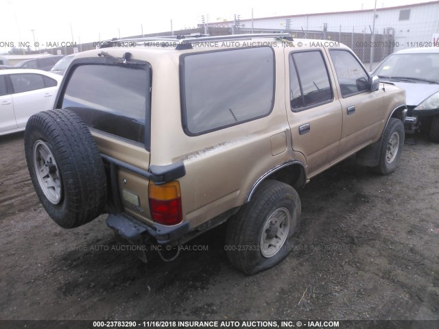 JT3VN39W1L0003708 - 1990 TOYOTA 4RUNNER VN39 SR5 GOLD photo 4