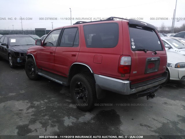 JT3HN86RXT0005160 - 1996 TOYOTA 4RUNNER SR5 RED photo 3