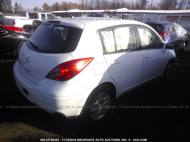 3N1BC1CP7AL431473 - 2010 NISSAN VERSA S/SL WHITE photo 4