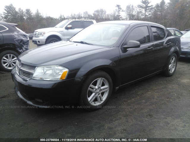 1B3LC56K08N566993 - 2008 DODGE AVENGER SXT BLACK photo 2