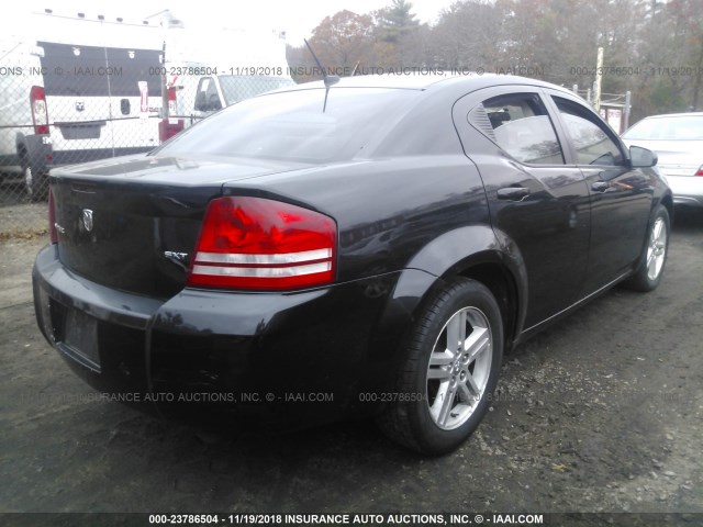 1B3LC56K08N566993 - 2008 DODGE AVENGER SXT BLACK photo 4