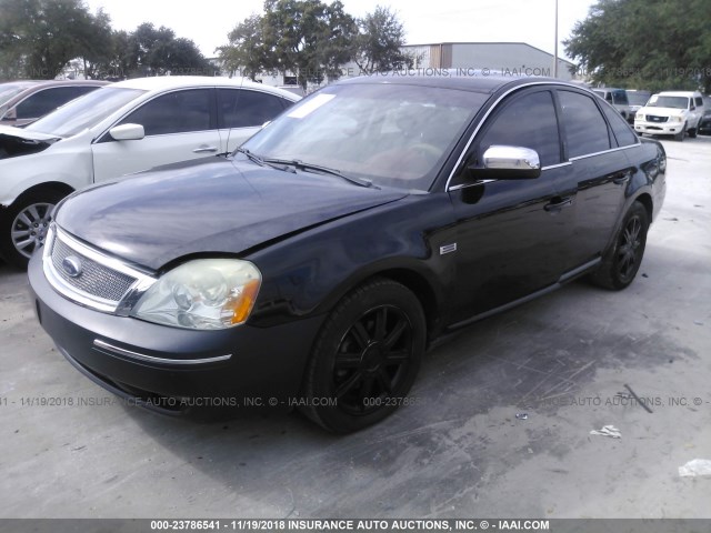 1FAHP28197G112097 - 2007 FORD FIVE HUNDRED LIMITED BLACK photo 2