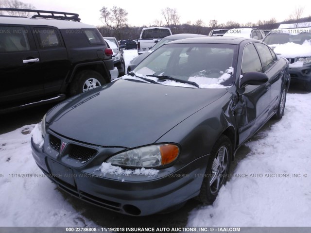 1G2NF52F23C201859 - 2003 PONTIAC GRAND AM SE1 GRAY photo 2