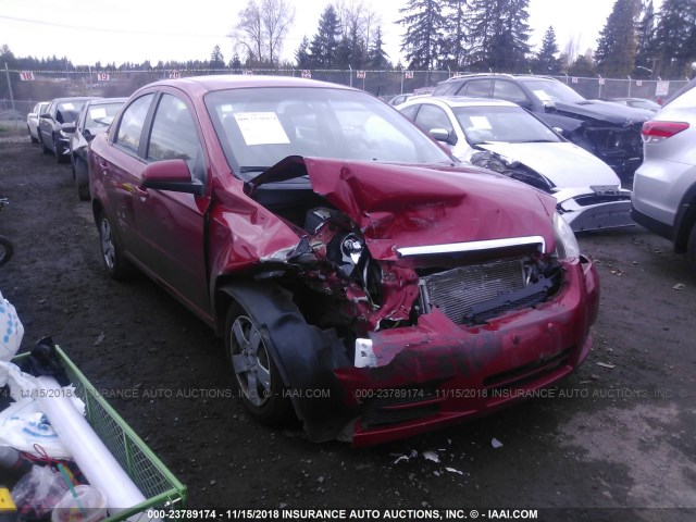 KL1TD5DE7AB127667 - 2010 CHEVROLET AVEO LS/LT წითელი ფოტო 1