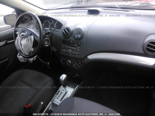 KL1TD5DE7AB127667 - 2010 CHEVROLET AVEO LS/LT წითელი ფოტო 5