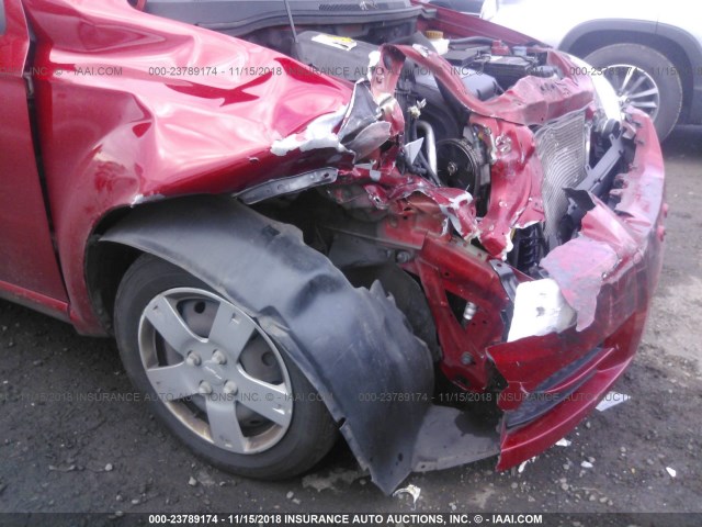 KL1TD5DE7AB127667 - 2010 CHEVROLET AVEO LS/LT წითელი ფოტო 6