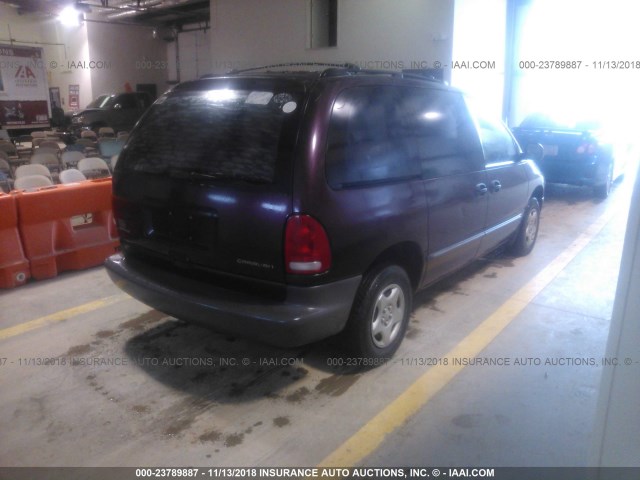 2B4GP2535YR816984 - 2000 DODGE CARAVAN BURGUNDY photo 4