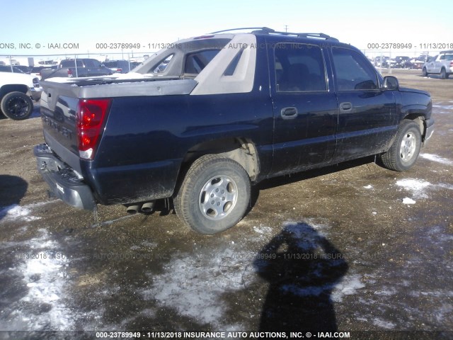 3GNEC12Z36G147665 - 2006 CHEVROLET AVALANCHE C1500 BLUE photo 4