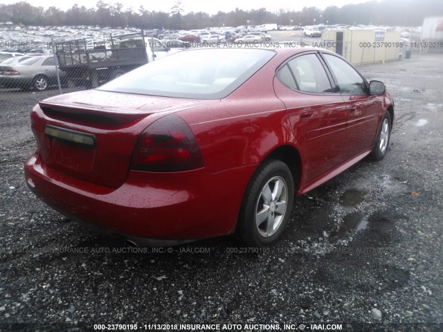 2G2WP552671181153 - 2007 PONTIAC GRAND PRIX წითელი ფოტო 4