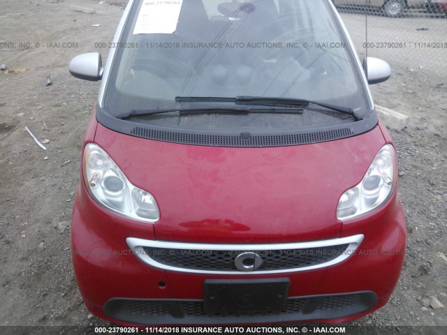 WMEEJ9AA0DK724443 - 2013 SMART FORTWO ELECTRIC RED photo 6