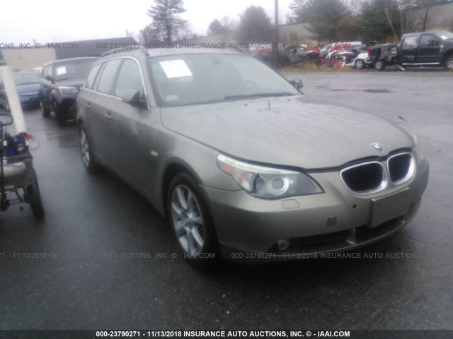 WBANN73596CN00802 - 2006 BMW 530 XIT GREEN photo 1