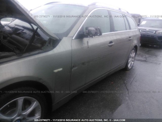 WBANN73596CN00802 - 2006 BMW 530 XIT GREEN photo 6