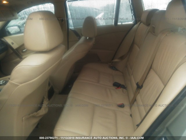 WBANN73596CN00802 - 2006 BMW 530 XIT GREEN photo 8