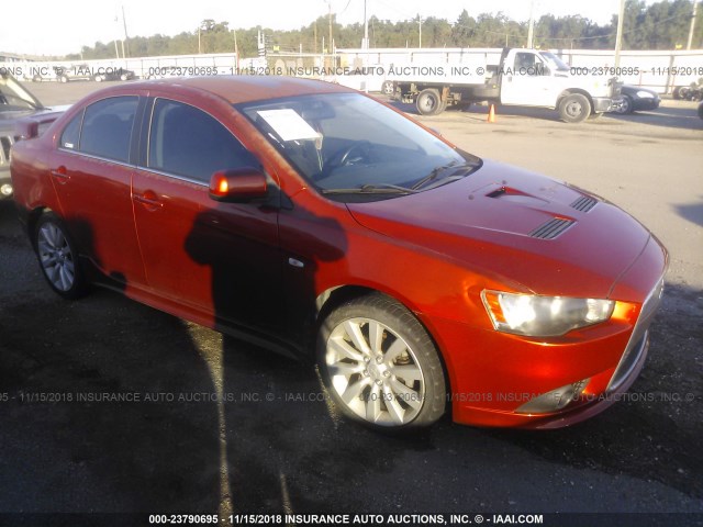 JA3AV66V39U030576 - 2009 MITSUBISHI LANCER RALLIART ORANGE photo 1