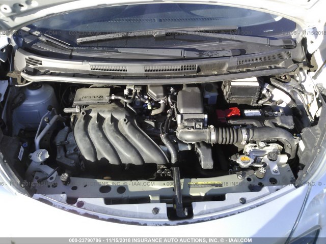 3N1CE2CP4GL364943 - 2016 NISSAN VERSA NOTE S/S PLUS/SV/SL/SR GRAY photo 10