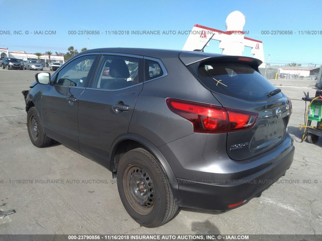 JN1BJ1CR7JW263044 - 2018 NISSAN ROGUE SPORT S/SV/SL GRAY photo 3