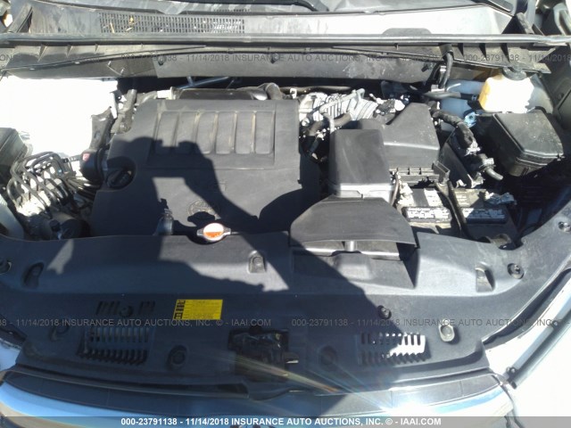 5TDKKRFH1FS109450 - 2015 TOYOTA HIGHLANDER XLE თეთრი ფოტო 10