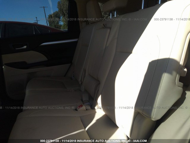 5TDKKRFH1FS109450 - 2015 TOYOTA HIGHLANDER XLE თეთრი ფოტო 8