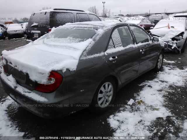 4T1BF30K93U545987 - 2003 TOYOTA CAMRY LE/XLE/SE GRAY photo 4