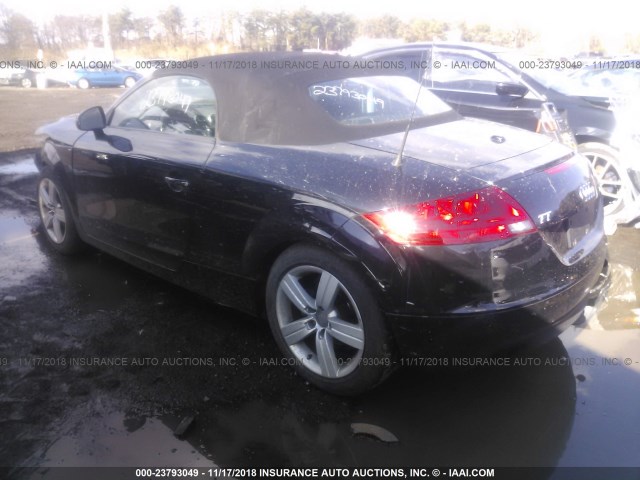 TRUMF38J681026130 - 2008 AUDI TT 2.0T BLACK photo 3