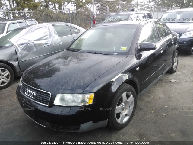 WAULC68E73A331063 - 2003 AUDI A4 1.8T QUATTRO BLACK photo 2