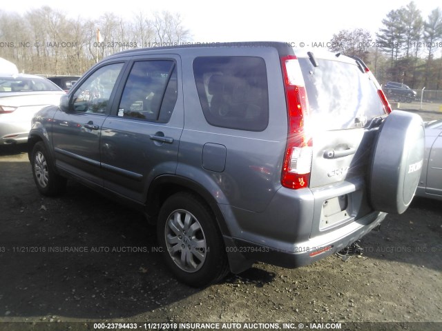 SHSRD78916U412924 - 2006 HONDA CR-V SE/EX BLUE photo 3