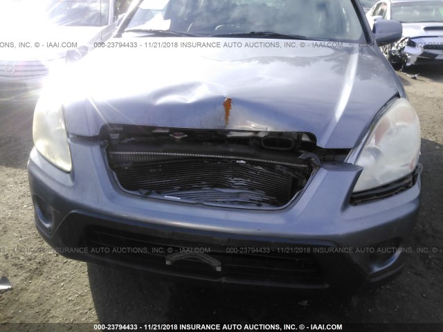 SHSRD78916U412924 - 2006 HONDA CR-V SE/EX BLUE photo 6