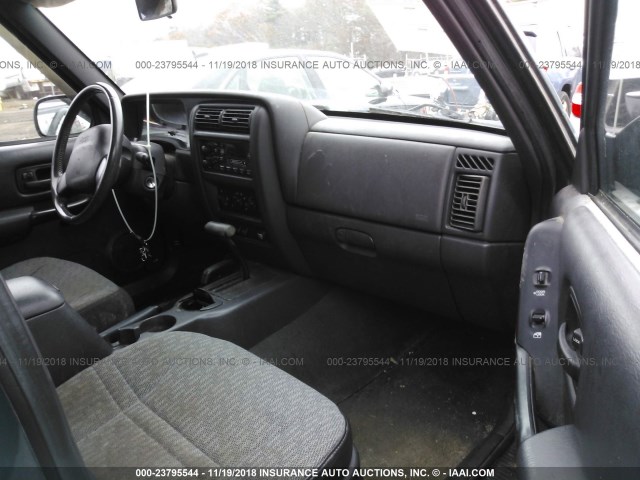 1J4FF68S0XL652282 - 1999 JEEP CHEROKEE SPORT/CLASSIC მწვანე ფოტო 5