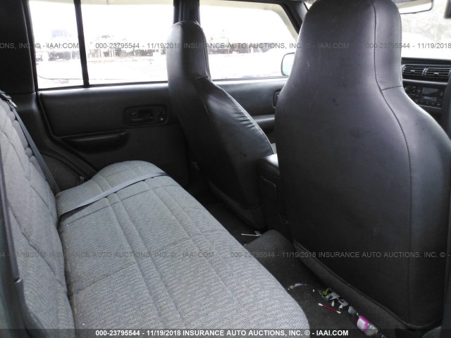 1J4FF68S0XL652282 - 1999 JEEP CHEROKEE SPORT/CLASSIC მწვანე ფოტო 8