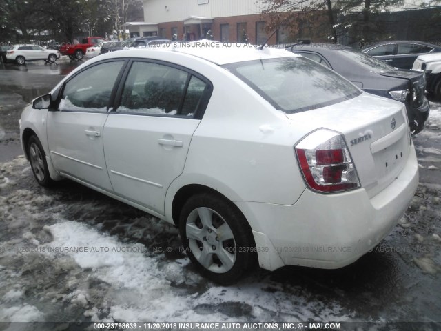 3N1AB61E09L621902 - 2009 NISSAN SENTRA 2.0/2.0S/2.0SL WHITE photo 3