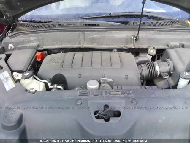 5GALRCED8AJ183760 - 2010 BUICK ENCLAVE CXL 棕色 照片 10