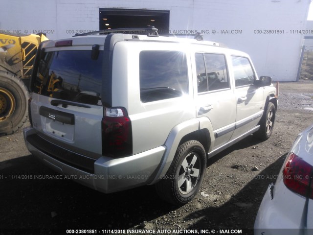 1J8HG48K78C161556 - 2008 JEEP COMMANDER SPORT ვერცხლისფერი ფოტო 4