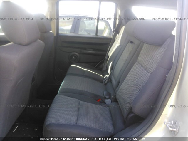1J8HG48K78C161556 - 2008 JEEP COMMANDER SPORT ვერცხლისფერი ფოტო 8