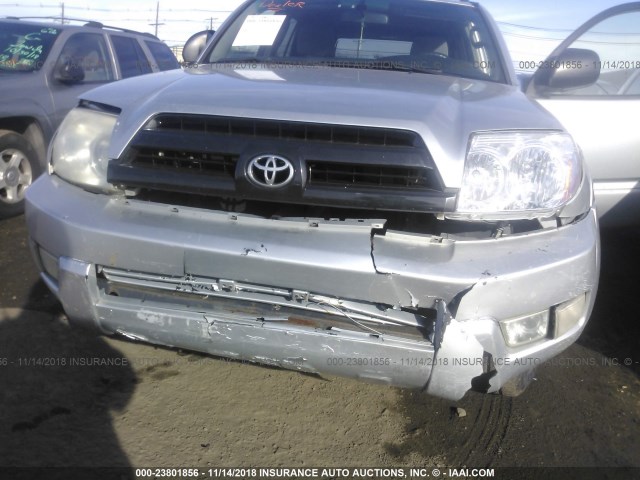 JTEBU14R750056841 - 2005 TOYOTA 4RUNNER SR5/SPORT SILVER photo 6