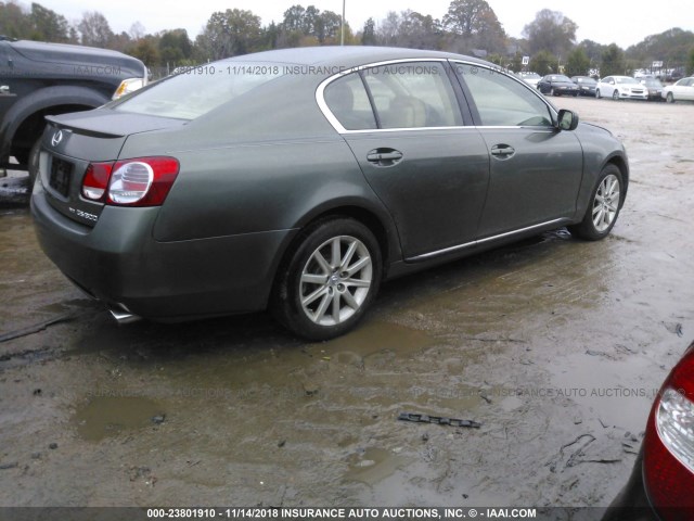 JTHCH96S060005399 - 2006 LEXUS GS GENERATION 200 300 GRAY photo 4