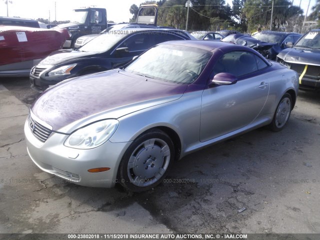 JTHFN48Y520009050 - 2002 LEXUS SC 430 SILVER photo 2