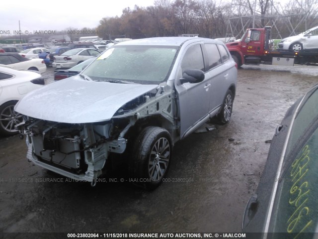 JA4AD2A30HZ064800 - 2017 MITSUBISHI OUTLANDER ES Açıq mavi foto 2