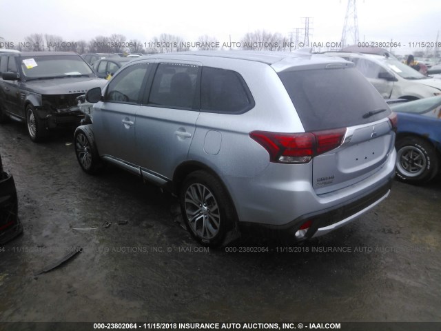 JA4AD2A30HZ064800 - 2017 MITSUBISHI OUTLANDER ES Açıq mavi foto 3