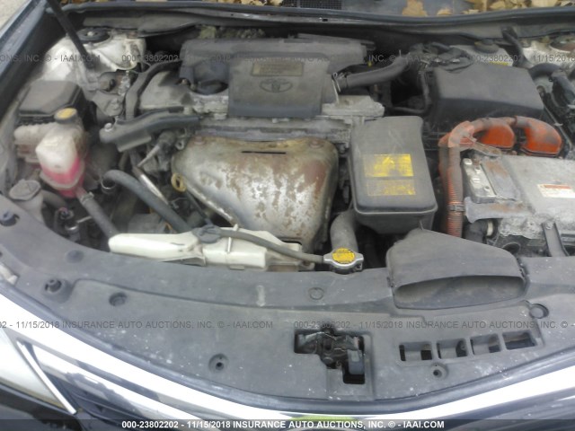 4T1BD1FK0EU138872 - 2014 TOYOTA CAMRY HYBRID/LE/XLE 黑色 照片 10